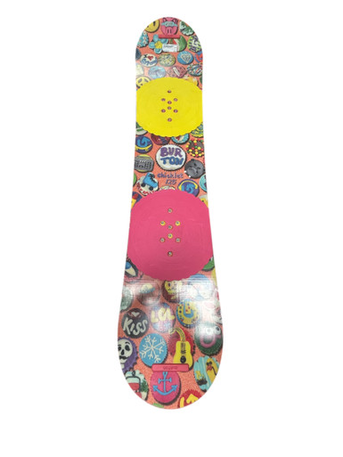 Used Burton CHICKLET Girls Snowboard Only Pink 125 cm
