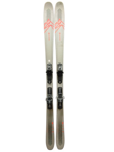Used Salomon QST 85 Mens Skis Only Grey 185 cm