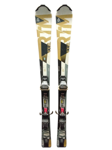 Used Volkl RTM 7.6 Boys Skis Only Gold 133 cm