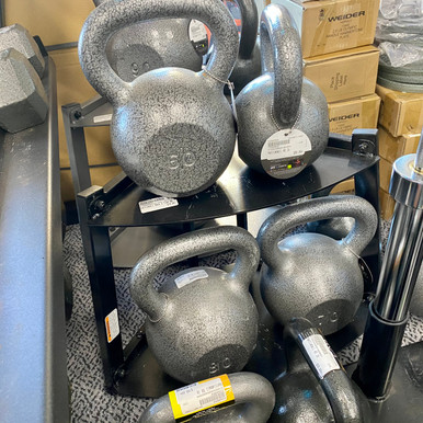 Kettlebell Rack Tier Gry Exercise Fitness Weight Stands