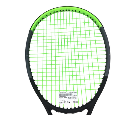 Used Wilson BLADE 98 V7 Adult Tennis Racquet Black 4 1/2
