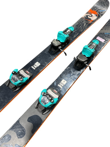 Used Nordica SOUL RIDER Mens DH Ski/Binding Black 185 cm