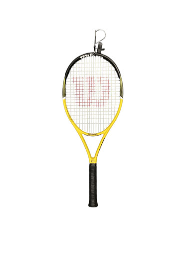 Used Wilson HYPER HAMMER HYBRID 6 Adult Tennis Racquet Yellow 4 5/8