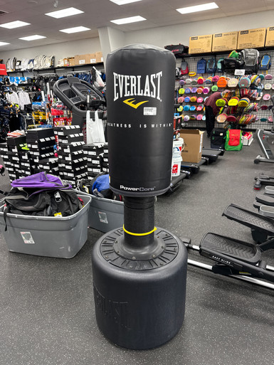 Used Everlast POWERCORE Boxing Heavy Bag Black 100 lb