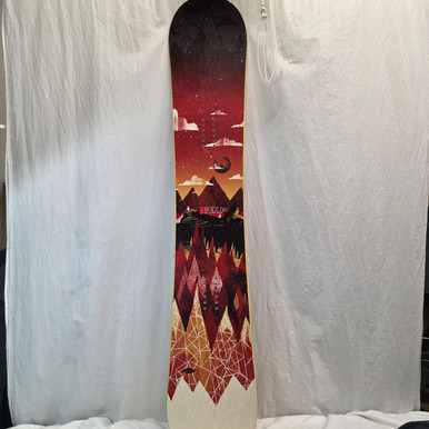 Used Sims PROTOCOL Mens Snowboard Only Red 161 cm