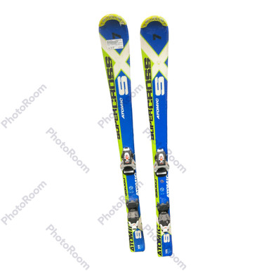 Used Atomic SUPERCROSS 120 cm Boys' Downhill Ski Combo Boys