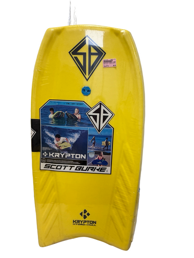 New Scott Burke KRYPTON HYDRO-HULL Body Board Yellow 42