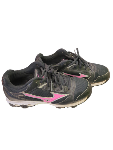 Used Mizuno 15923 BB/SB Cleats Black Junior 01