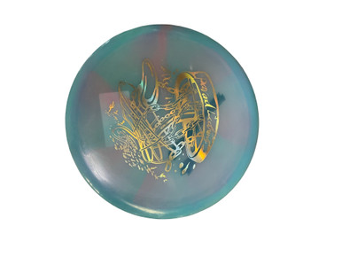 Used Discraft Z SWIRL BUZZZ Disc Golf Mid Range Royal Blue 178g