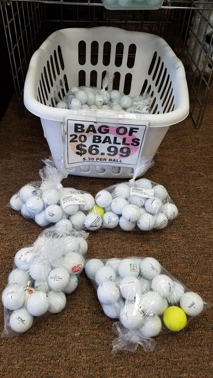 BAG OF 20 GOLF BALLS