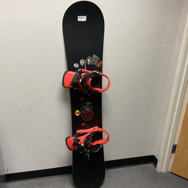 Used Burton RIPCORD Mens Board/Bindings Black And Orange 154 cm