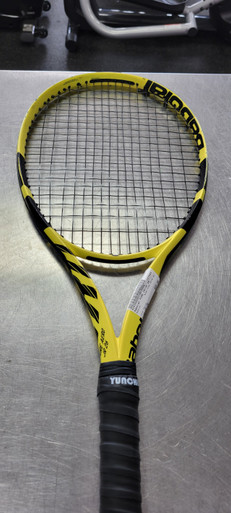 Used Babolat PURE DRIVE 26 Junior Tennis Racquet Yellow 26