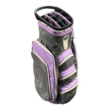 Used Adams Golf SUPER S 14 WAY CART BAG Womens Cart Bag Purple