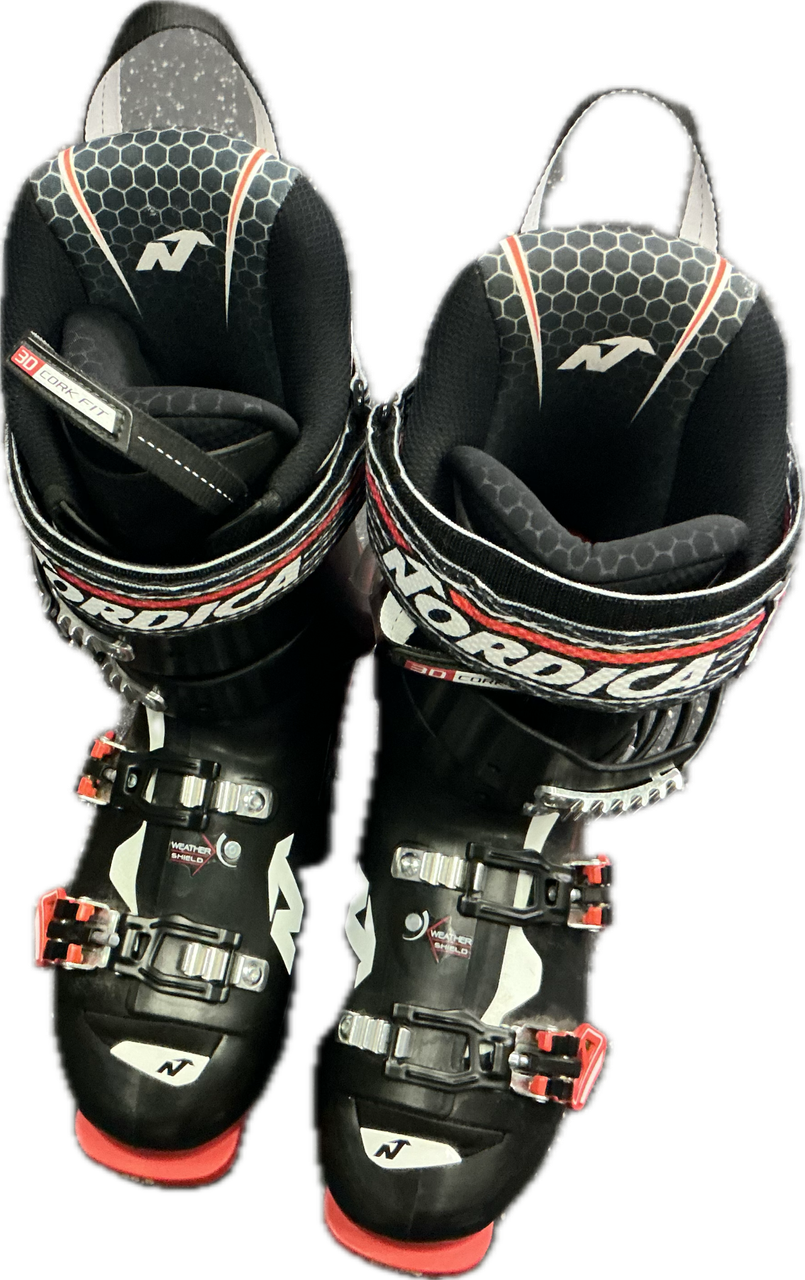 Nordica 3D CORK FIT Mens DH Ski Boot Black And Red 300 MP - M12