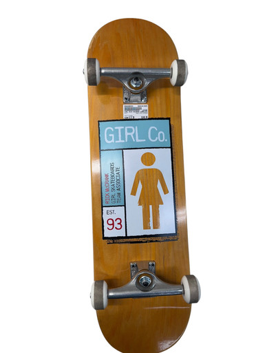 Used Girl RICK MCCRANK Complete Skateboard Orange 8 1/2