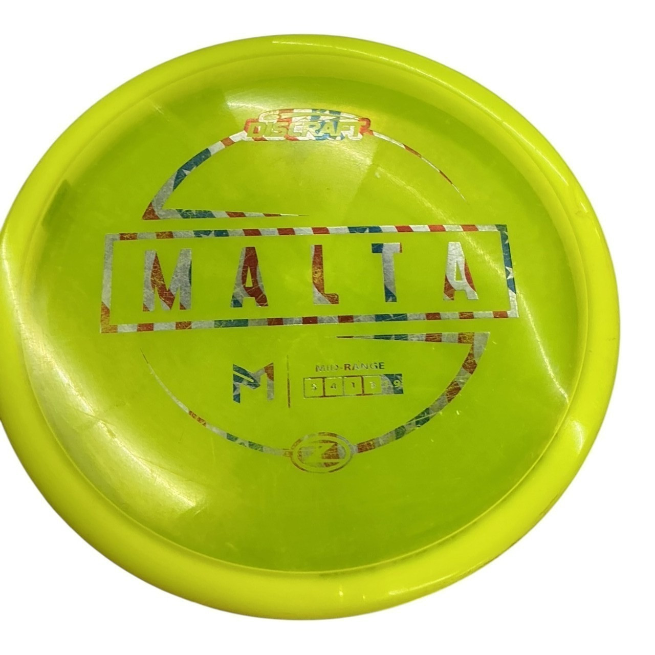 Discraft Z MALTA Disc Golf Mid Range Yellow 177g