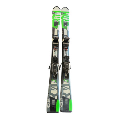 Used Volkl RTM 8.0 Boys DH Ski/Binding Green 100 cm