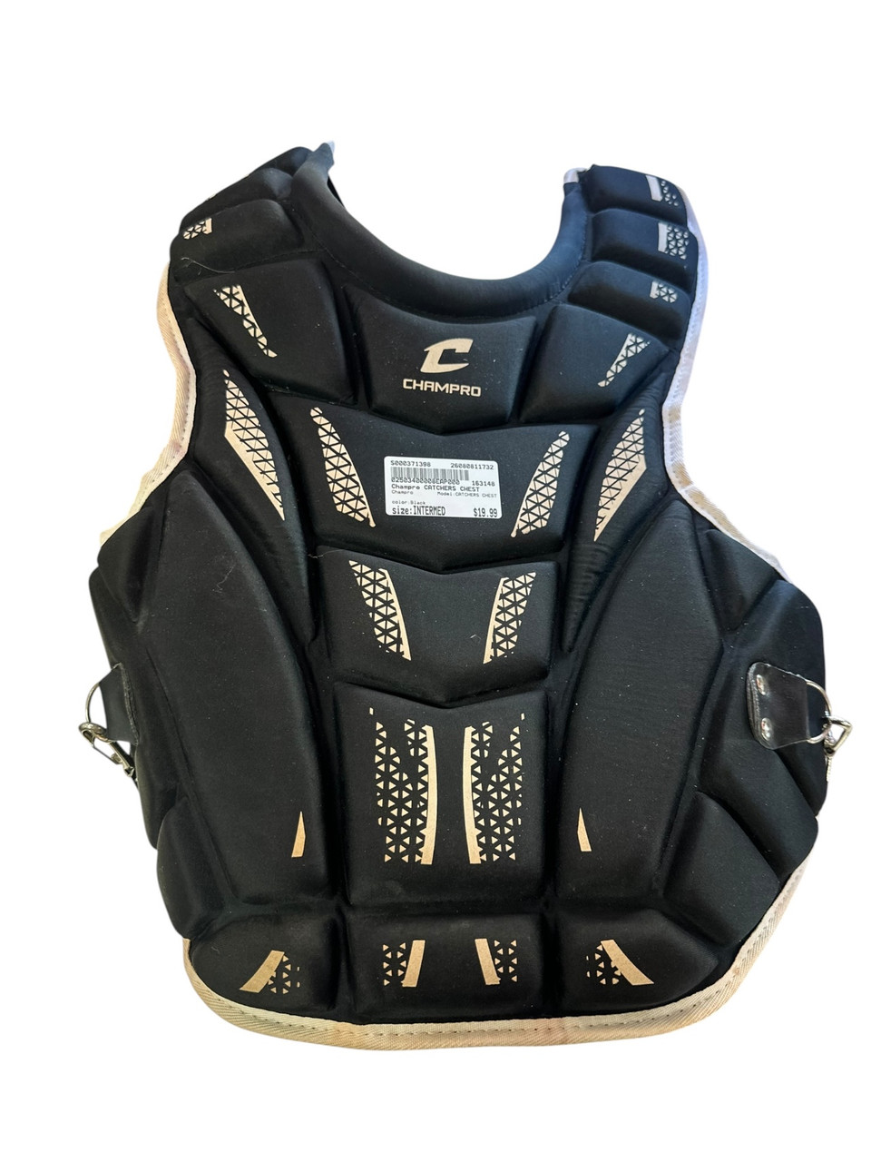 Champro CATCHERS CHEST Catchers Chest Protector Black Intermed