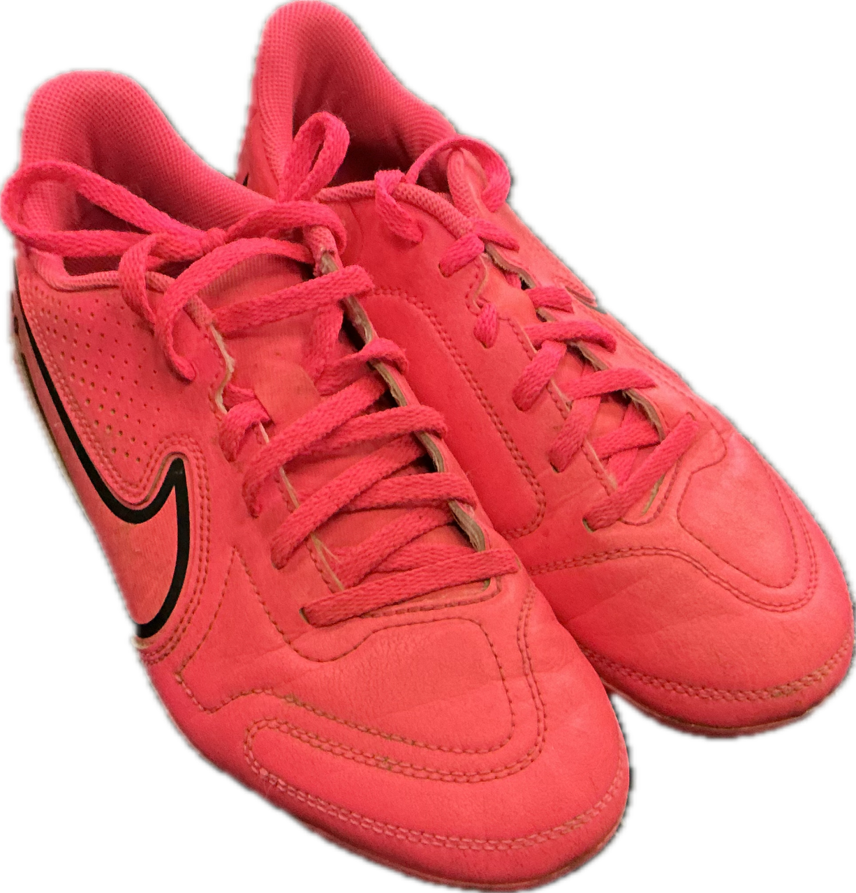 Nike TIEMPO Soccer Cleats Pink Youth 06.0