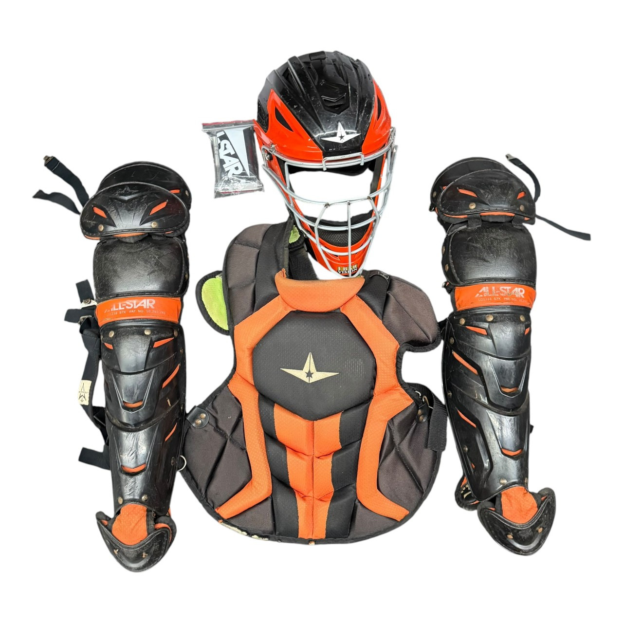 All-Star S7 AXIS SERIES Catchers Set Black And Orange 12-16 Year Old