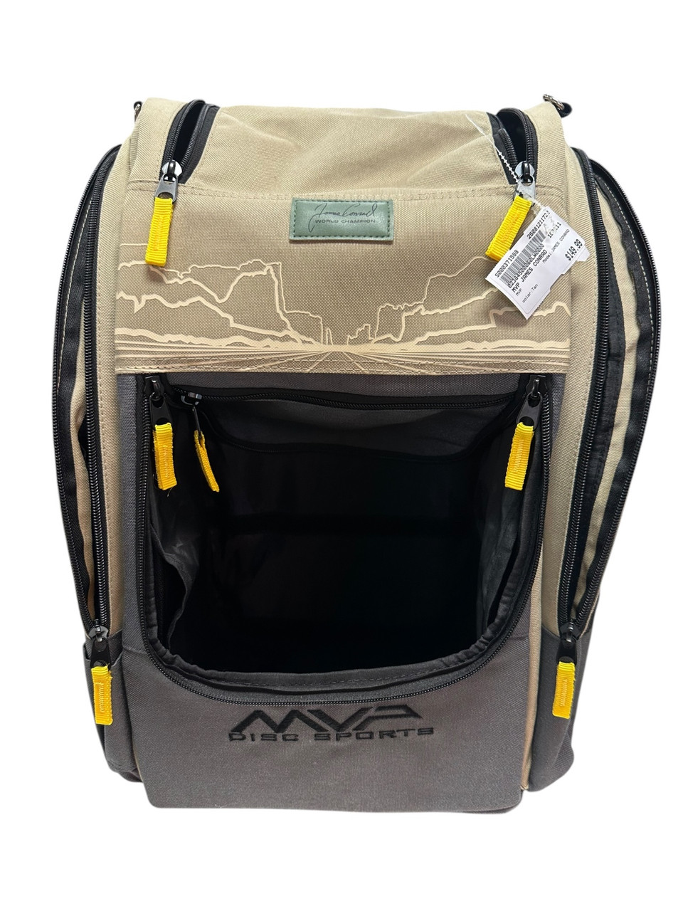 MVP JAMES CONRAD Disc Golf Backpack Tan