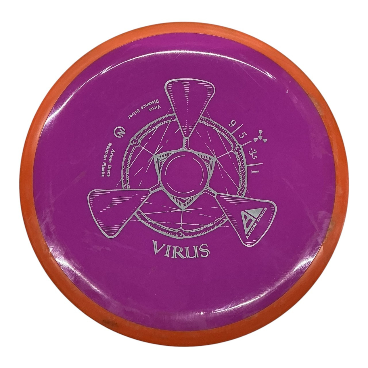 Axiom NEUTRON VIRUS Disc Golf Driver Purple 166g