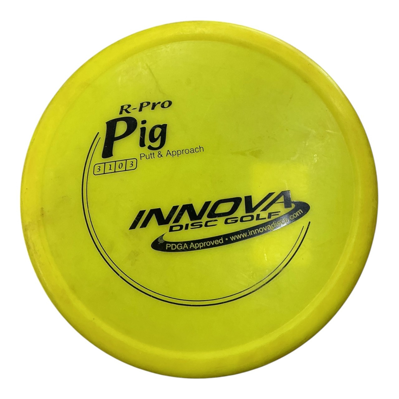 Innova R PRO PIG Disc Golf Putter Yellow 172g