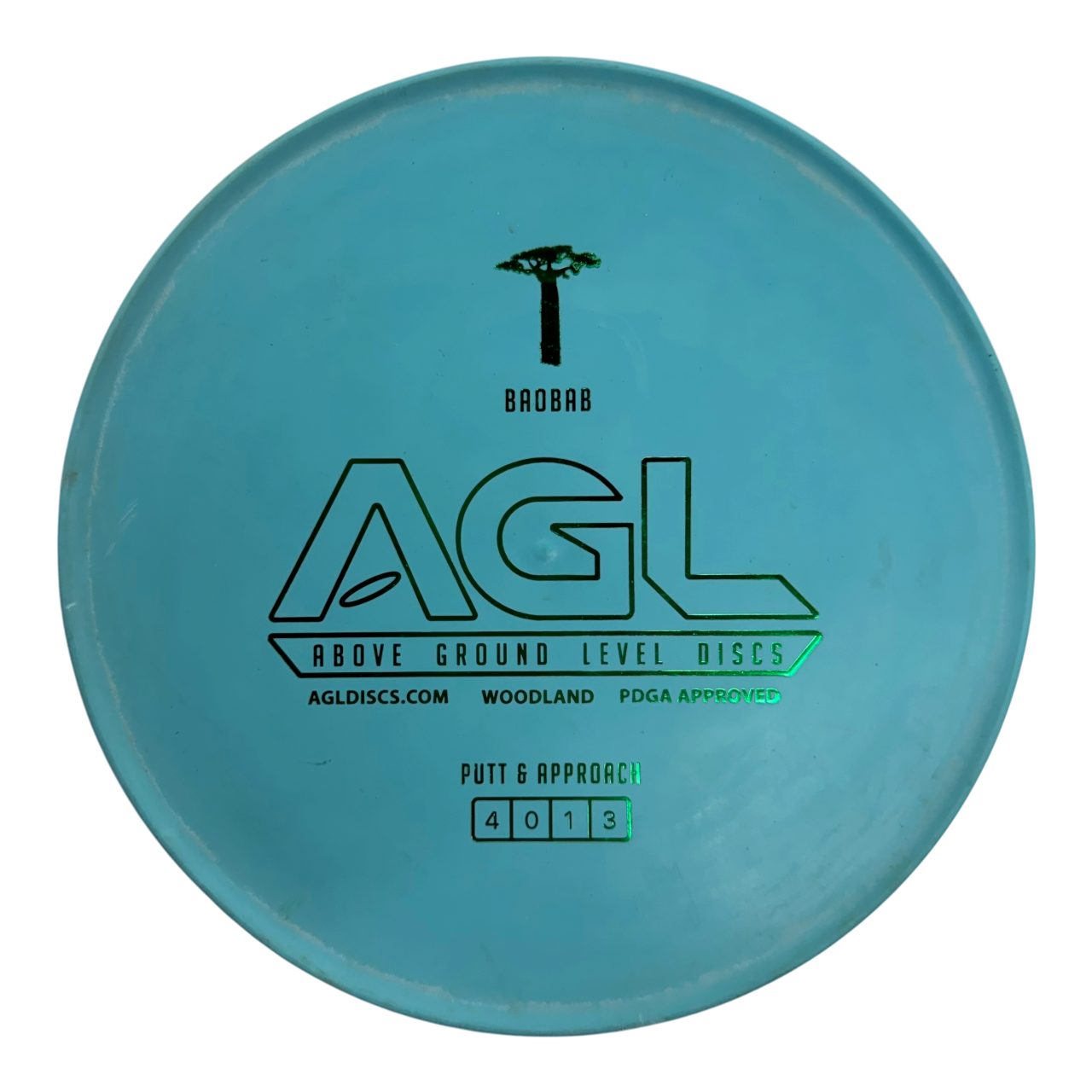 AGL BAOBAB Disc Golf Putter Carolina Blue 174g