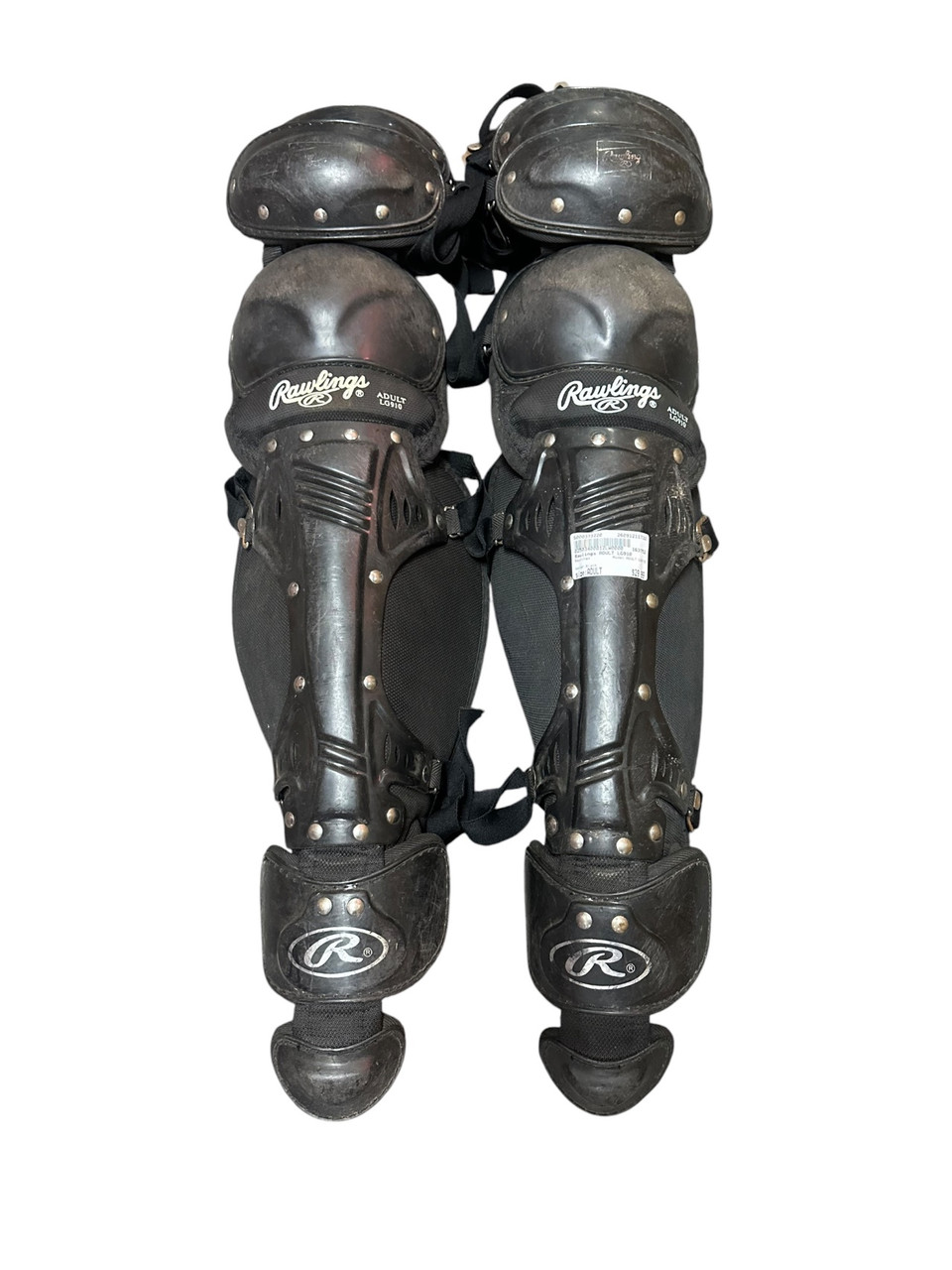 Rawlings ADULT LG910 Catchers Leg Guards Black Adult