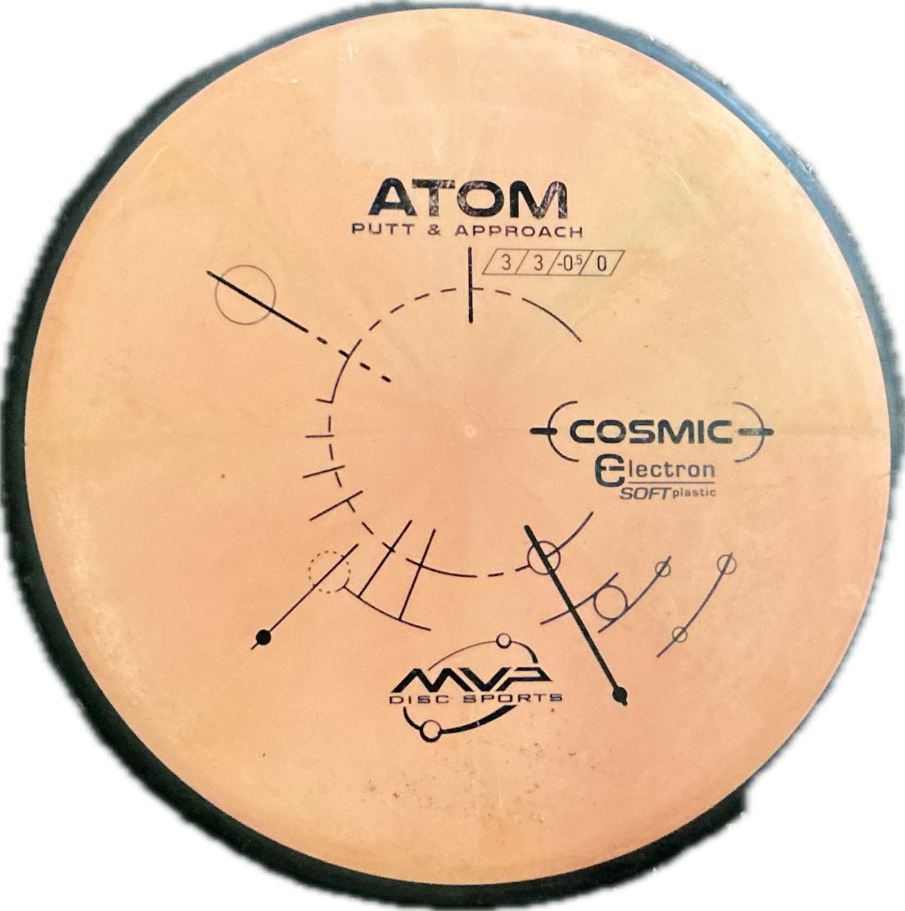 MVP ATOM Disc Golf Putter Orange