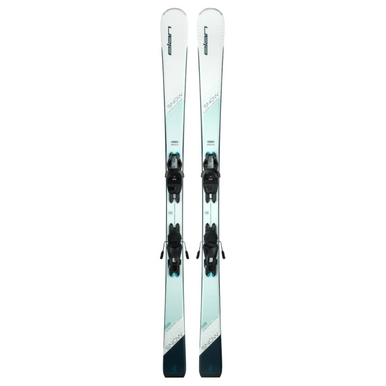 New Elan Snow White Women's Downhill Skis with Bindings Combo 2024