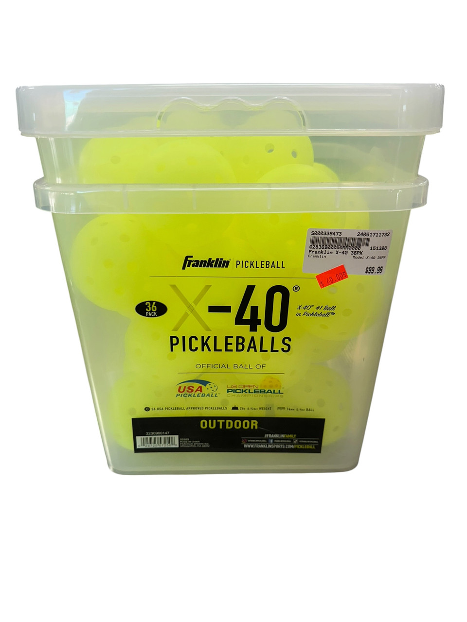 Franklin X-40 36PK Pickleball Balls