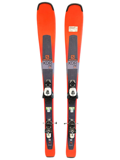 Used Salomon XDR 78 ST 130 cm Boys' Downhill Ski Combo Boys