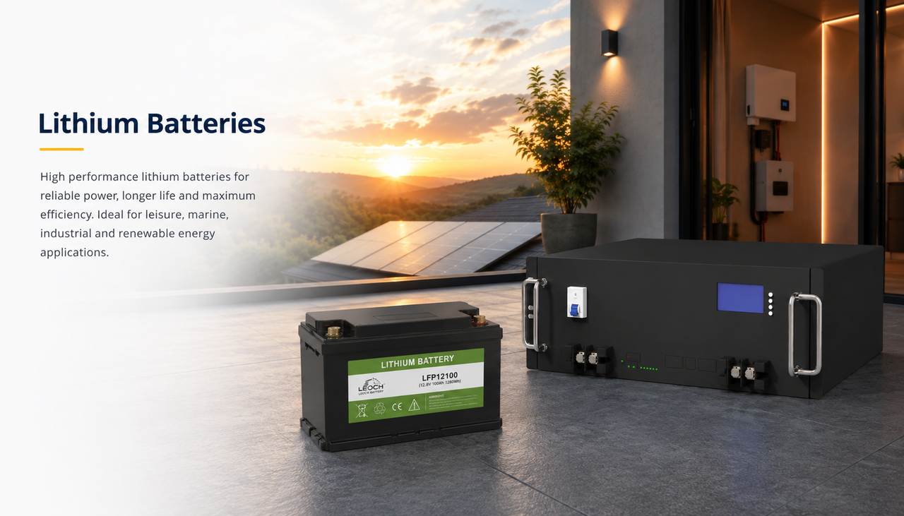 Leoch lithium batteries for leisure, marine and home energy storage