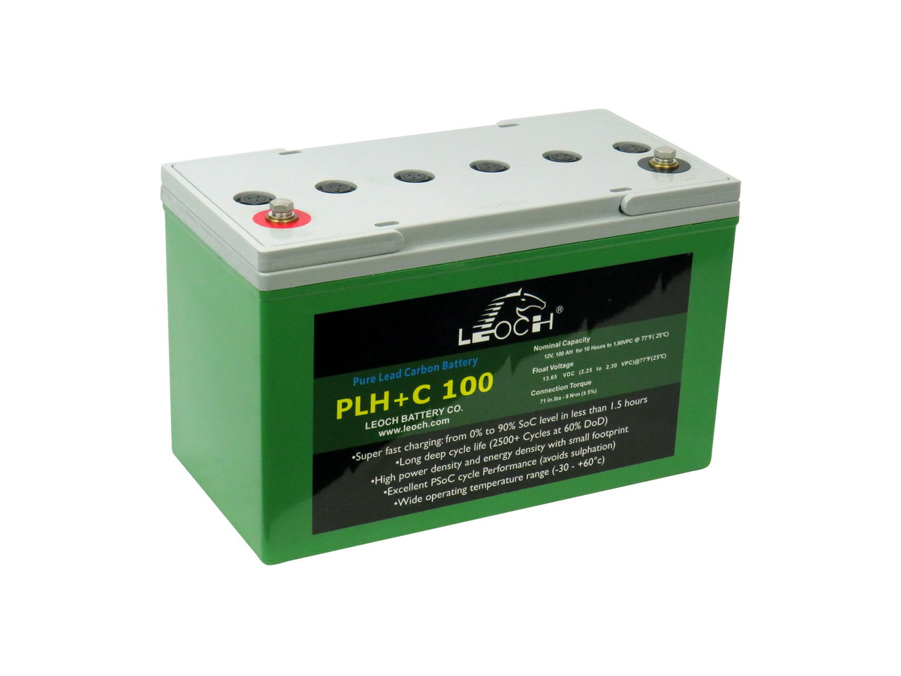 PLH+C100 - 12v 100Ah Pure Lead Carbon Series Battery