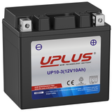 UPLUS YB10L-A2 12V 10Ah Powersports Battery for Motorcycles, ATVs, UTVs, Personal Watercraft, Snowmobiles | Maintenance-Free Sealed AGM Battery