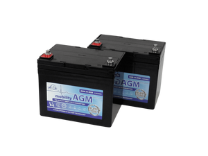 AGM-15-MOB - Two 12V 15Ah Batteries For Mobility Scooters - VAT EXEMPT
