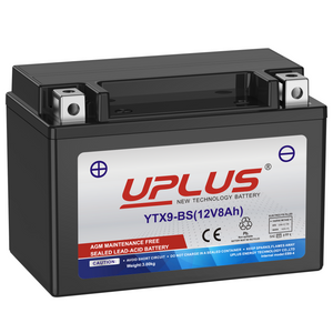 UPLUS YTX9-BS Motorcycle Battery, 12v 8Ah ATV Scooter Battery Maintenance Free - Sealed Agm Powersport Batteries UPLUS YTX9-BS Motorcycle Battery, 12v 8Ah ATV Scooter Battery Maintenance Free - Sealed Agm Powersport Batteries