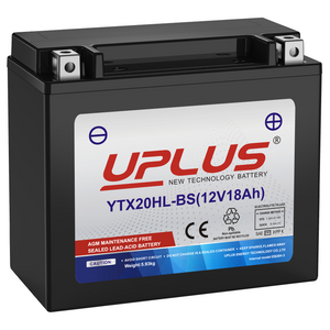 UPLUS YTX20HL-BS 12V 18Ah AGM Motorcycle Battery - Compatible with Yamaha, Honda, Suzuki, Harley-Davidson, Kawasaki - Maintenance-Free UPLUS YTX20HL-BS 12V 18Ah AGM Motorcycle Battery - Compatible with Yamaha, Honda, Suzuki, Harley-Davidson, Kawasaki - Maintenance-Free