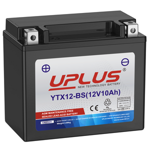 UPLUS YTX12-BS Motorcycle Battery, a 12V 10Ah high-performance AGM battery UPLUS YTX12-BS Motorcycle Battery, a 12V 10Ah high-performance AGM battery