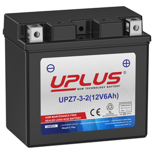 UPLUS Motorcycle Battery YTZ7S - 12V 6Ah Maintenance-Free AGM Powersport Battery for Honda & Yamaha ATVs and Scooters