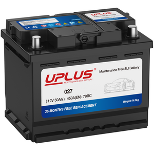 UPLUS 027 12V 50Ah Car Battery, 450A 79RC, Maintenance-Free, Dependable Starting Power UPLUS 027 12V 50Ah Car Battery, 450A 79RC, Maintenance-Free, Dependable Starting Power