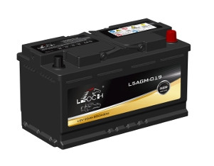 Leoch 019AGM 12V 95Ah 850A AGM start-stop car battery – L5 H8 case size, 353 x 175 x 190mm