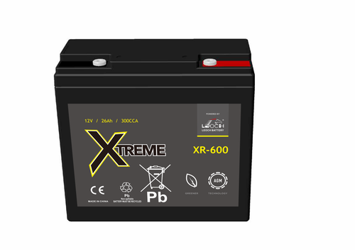 Leoch XR-600 12V 20Ah AGM Dual-Purpose Battery – Starter & Deep Cycle