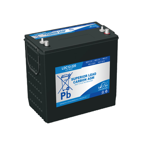 LDC12-220 - 12V220Ah SUPERIOR DEEP CYCLE AGM BATTERY