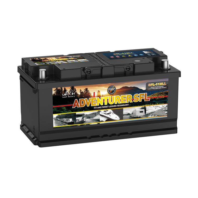 SFL-110LL - 12v 110Ah Low Height Sealed Maintenance Free Leisure Battery