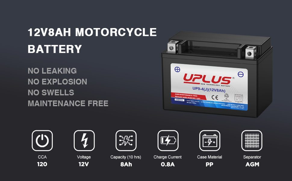 YTX9-BS 12v 8Ah battery