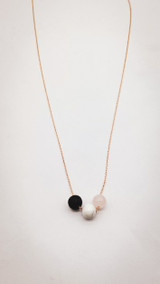 Crystal & Lava Necklace