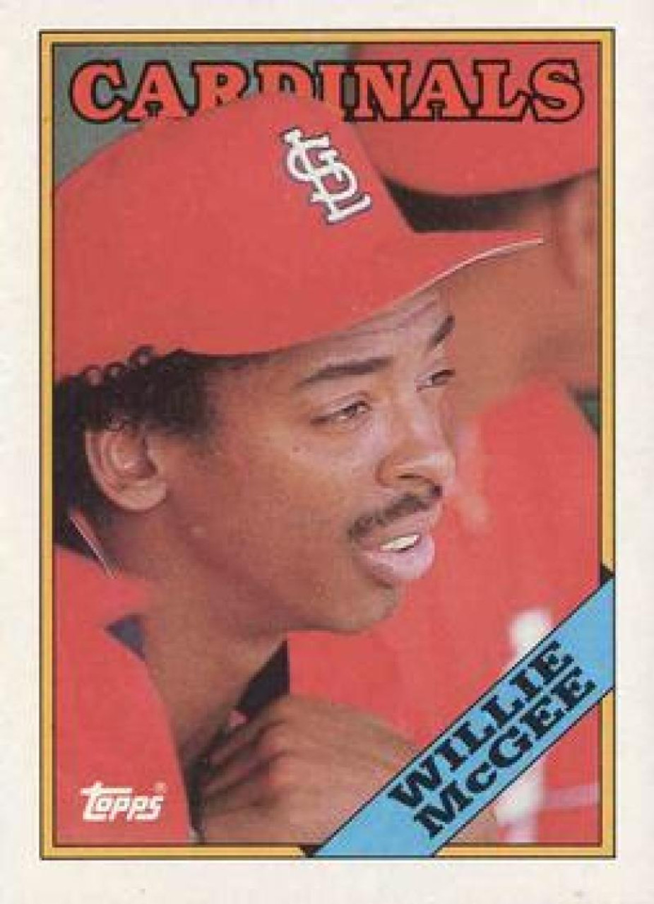 1988 Topps #160 Willie McGee NM-MT St. Louis Cardinals - Under the