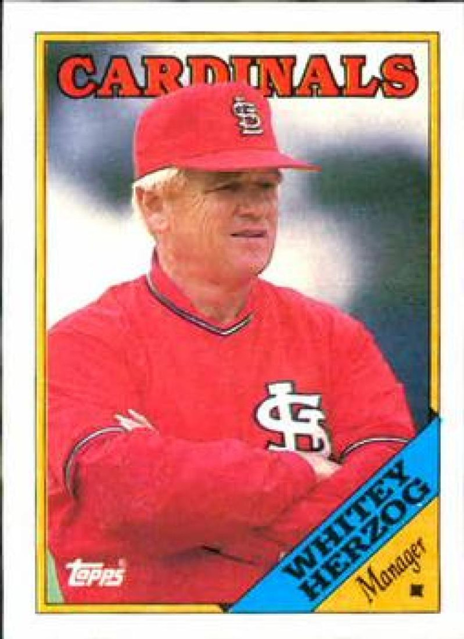 1983 Topps #186 Whitey Herzog MG VG St. Louis Cardinals - Under